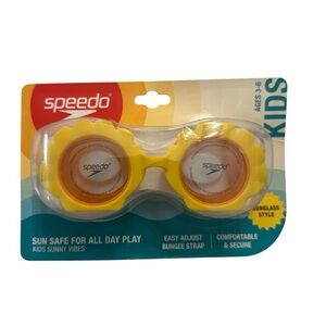 Speedo Sunny Vibes Goggle Features Yellow Flower Anti-Fog Kids Ages 3-6 NWT